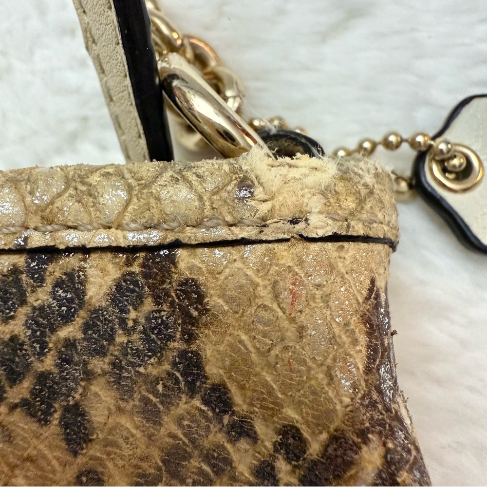 Coach Vintage Embossed Python Exotic Snakeprint W… - image 7